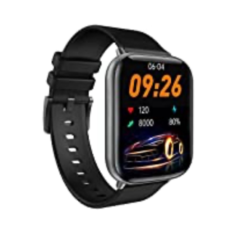 Ultra Thin HD Curved Display Smart Watch, Tracker with Call, Text (Black)
